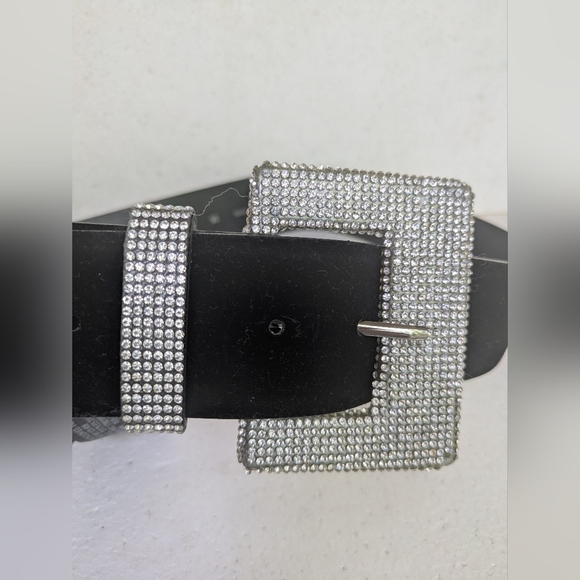 Zara velvet rhinestone belt size 90 - Picture 1 of 7